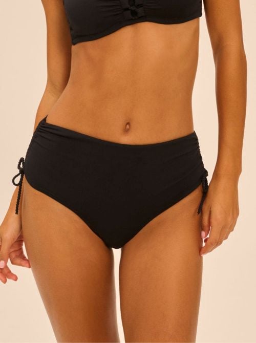 Select slip a vita alta per bikini, nero