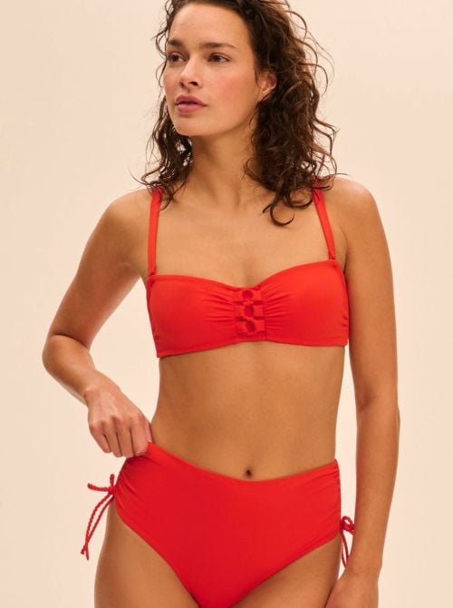 Select bikini bandeau bra, orange
