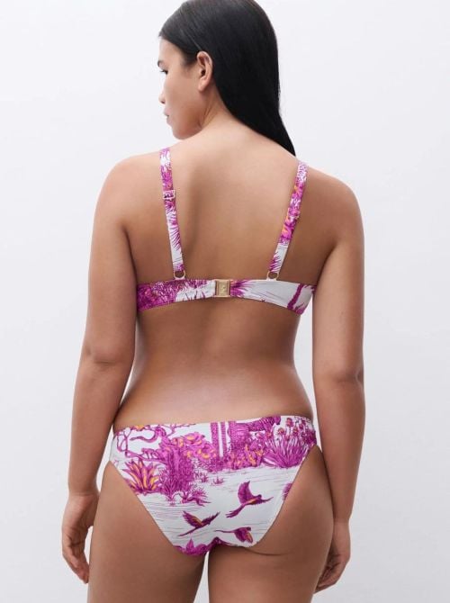 Sauvage reggiseno per bikini con ferretto, giungla bianca