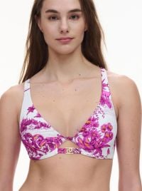 Sauvage reggiseno per bikini con ferretto, giungla bianca