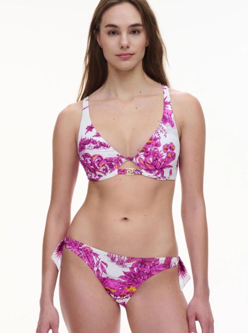 Sauvage reggiseno per bikini con ferretto, giungla bianca