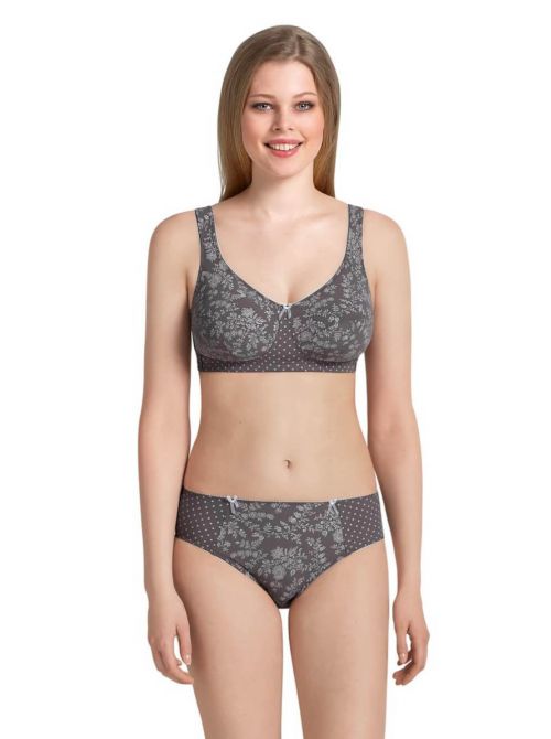 Nice 5878 - non-wired bra, grey