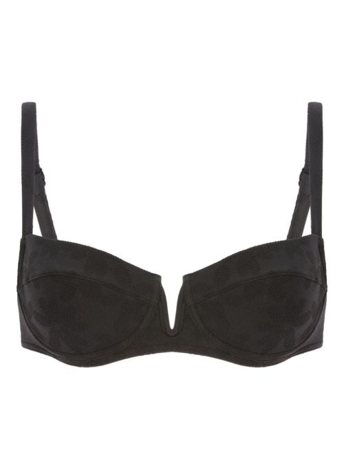 Folie balconcino con ferretto per bikini, nero