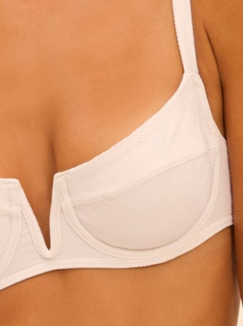 Folie balconcino con ferretto per bikini, bianco