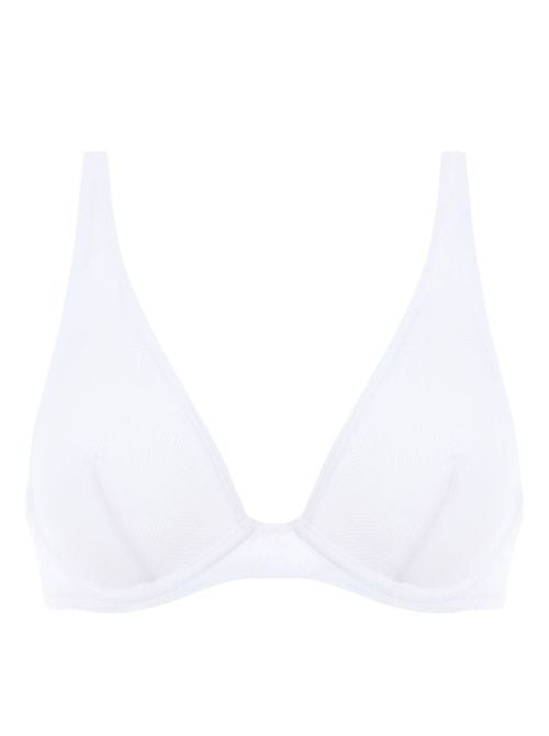 Folie triangolo con ferretto per bikini, bianco