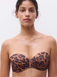 Sauvage balconcino a fascia con ferretto, leopard