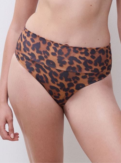 Sauvage slip per bikini altezza regolabile, Wild Leopard