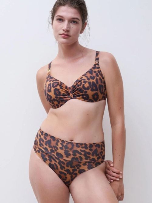 Sauvage slip per bikini altezza regolabile, Wild Leopard