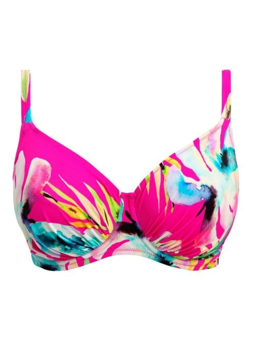Carabelita wired bikini bra, peony