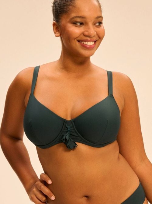 Miracle reggiseno per bikini coppe profonde, verde