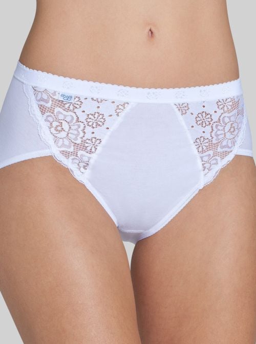 Chic Midi confezione da 4 Slip slip, bianco