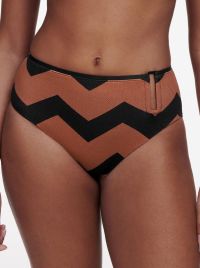 Totem slip per bikini a vita alta, Hypnotic Earth