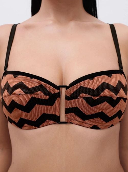 Totem reggiseno per bikini con ferretto, Hypnotic Earth