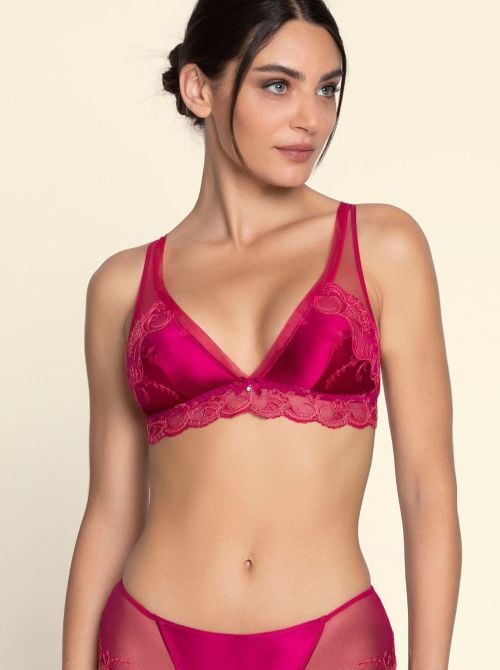 Splendeur Soie reggiseno senza ferretto, splendeur carmin