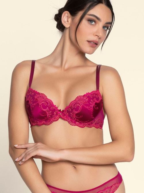 Splendeur Soie reggiseno imbottito, splendeur carmin