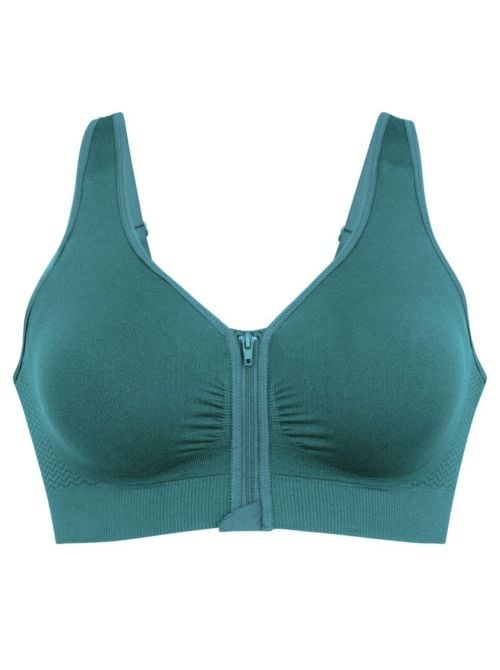 Lynn reggiseno per protesi con chiusura anteriore, verde smeraldo