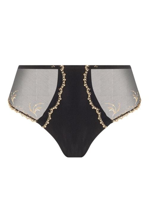 &Eacute;blouissante Icone slip a vita alta, or nuit