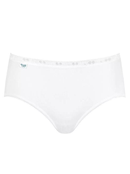 Sloggi Basic Midi 2 Slip, bianco