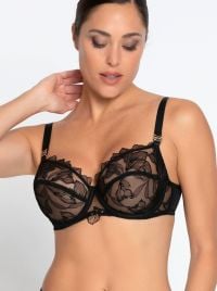 Desir et Volupte wired balcony bra, black