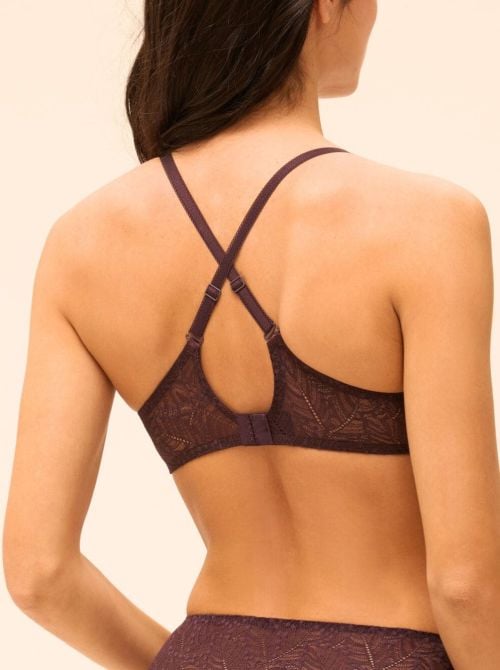 Comete Reggiseno con ferretto coppe profonde, vinacciabosco