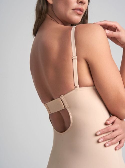 Deep-Neck Shaping Bodysuit