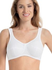 Jana reggiseno in cotone senza ferretto, bianco