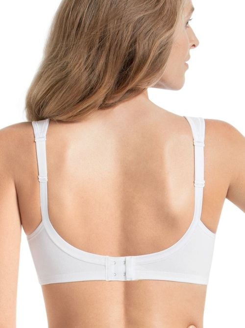 Jana reggiseno in cotone senza ferretto, bianco