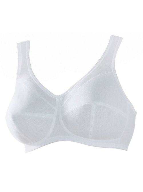Jana reggiseno in cotone senza ferretto, bianco