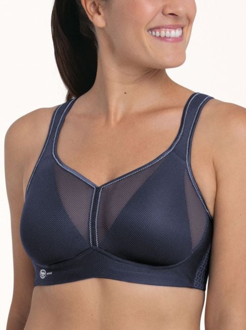 5544 Air Control reggiseno sportivo con imbottitura, blu iris