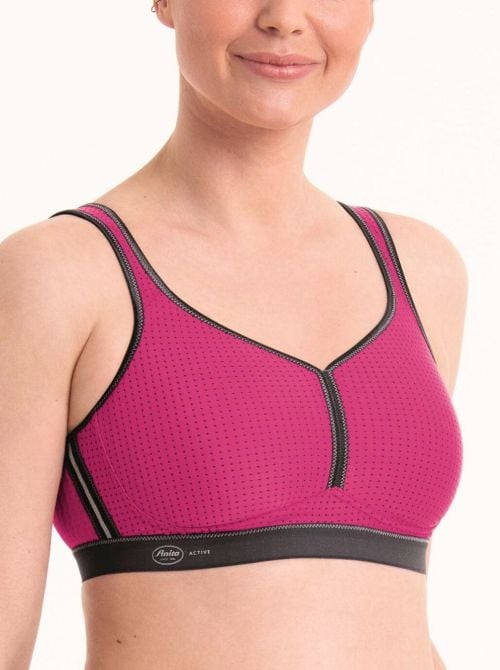 5566 Performance reggiseno sportivo, pink antracite