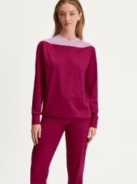 Soulmate pigiama caldo con polsini, dahlia pink