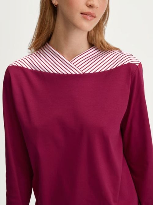 Soulmate pyjama with cuff, dahlia pink
