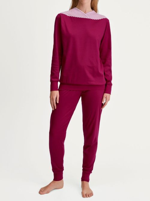 Soulmate pyjama with cuff, dahlia pink