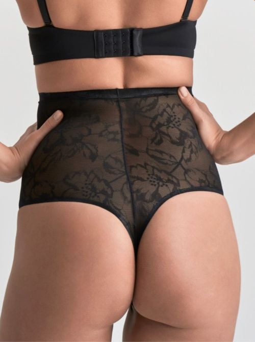 Lacy High Waist Shaping Thong