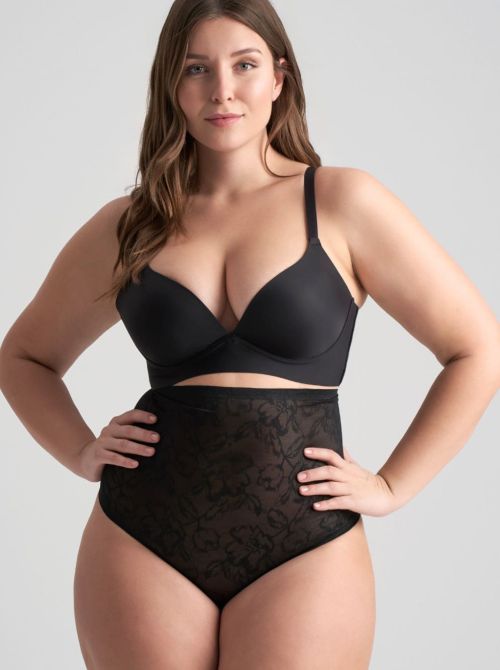 Lacy High Waist Shaping Thong