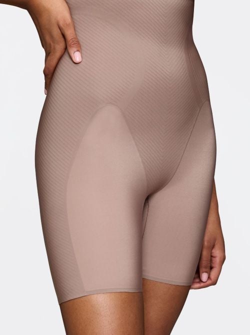 Illusion Curve Shorts Modellante Vita Alta, chocolate mousse
