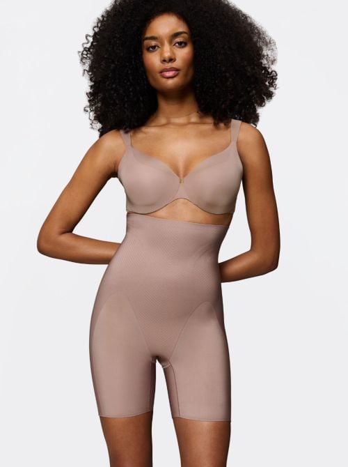 Illusion Curve Shorts Modellante Vita Alta, chocolate mousse