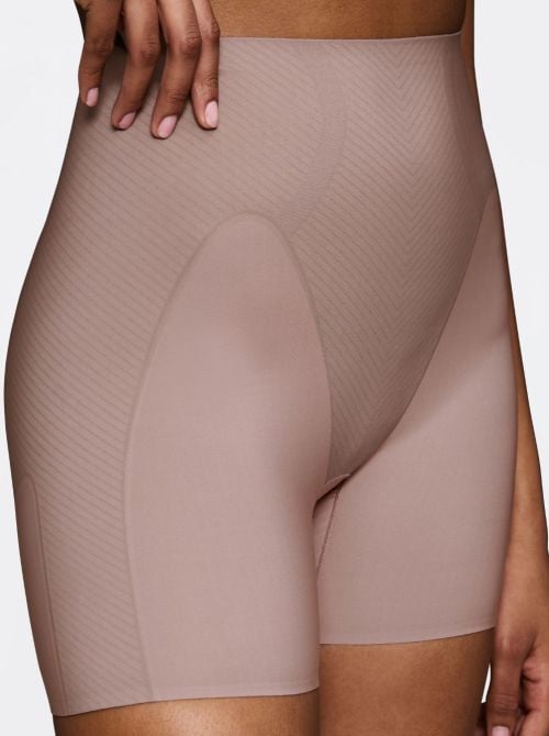 Illusion Curve Pantaloncino Modellante Vita Alta, chocolate mousse TRIUMPH