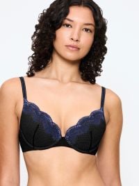Comfort Glam Reggiseno Push-Up con Ferretto, nero