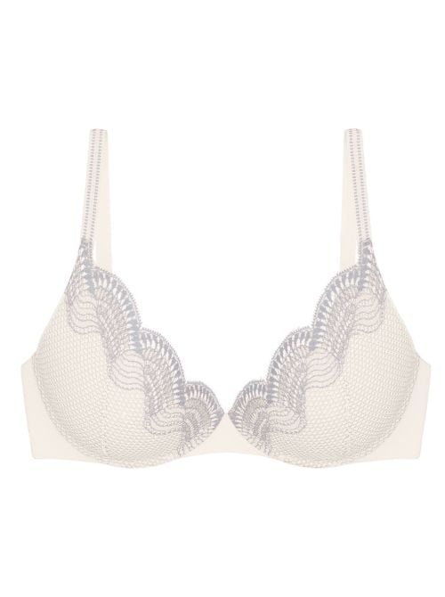 Comfort Glam Reggiseno Push-Up con Ferretto, silk white