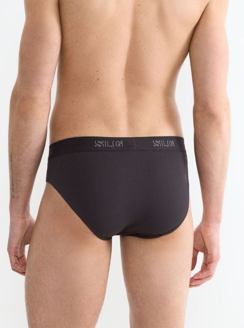 SLG Base 2 Slip Uomo in Cotone Bio, carbone