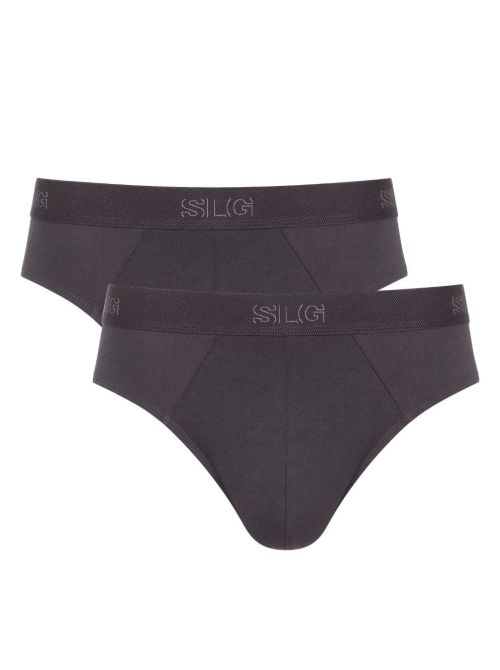 SLG Base 2 Slip Uomo in Cotone Bio, carbone