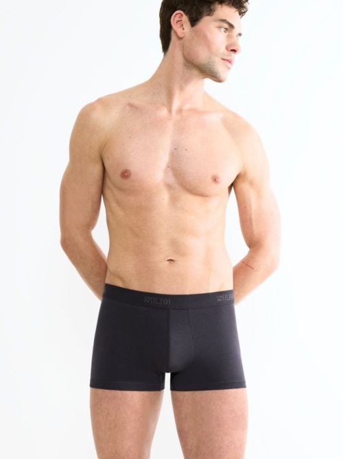 SLG Base Trunks 2 Boxer Uomo in Cotone Bio, carbone
