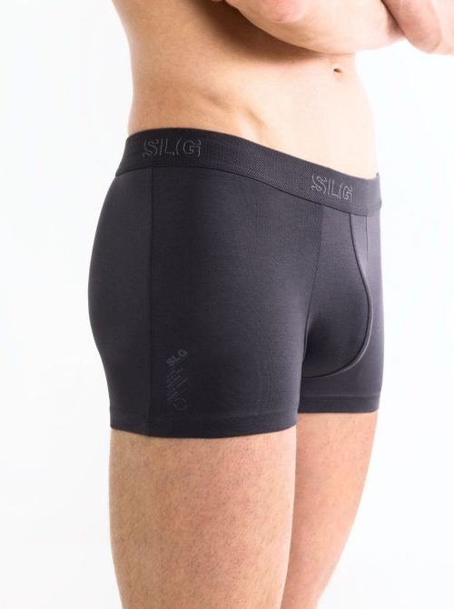 SLG Base Trunks 2 Boxer Uomo in Cotone Bio, carbone