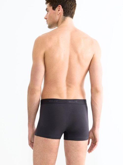 SLG Base Trunks 2 Boxer Uomo in Cotone Bio, carbone