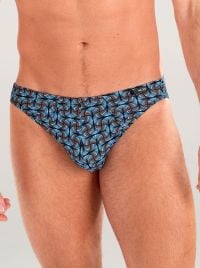 Aloys Slip Micro Confort - Dark Grey Print