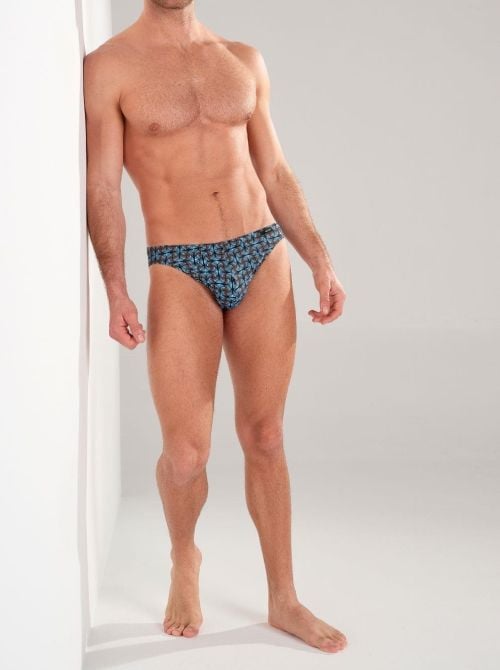 Aloys Slip Micro Confort - Dark Grey Print