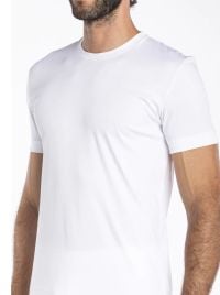 Ibice - Maglietta Girocollo in Doppia Maglia, bianco