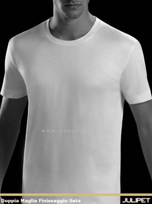 Ibice - Maglietta Girocollo in Doppia Maglia, bianco