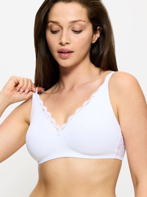 Amourette N01 Reggiseno Minimizer Senza Ferretto, bianco